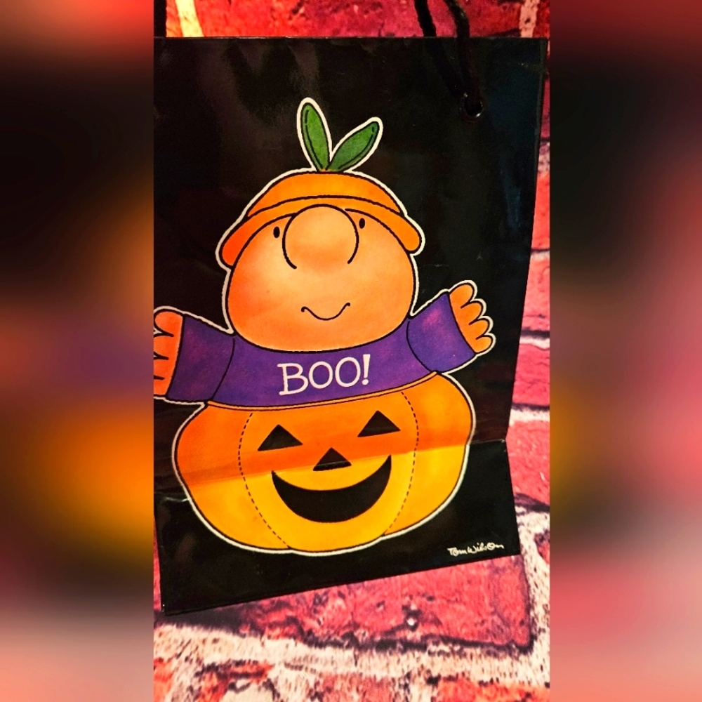 Vintage "Ziggy" small black gift bag 🎃 Tom Wilson